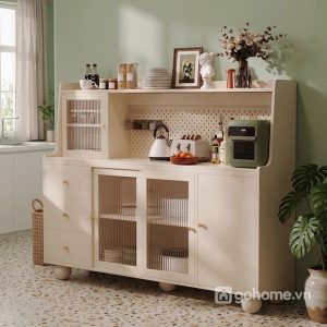 Tủ Bếp Chân Tròn Phong Cách Bắc Âu GH-32000