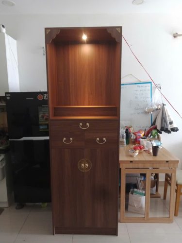 Tủ thờ phong cách hiện đại phù hợp căn hộ GH-91009