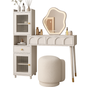 Bàn Trang Điểm Gỗ GH-12006 – Kết Hợp Chân Gỗ Tự Nhiên, Phong Cách Hiện Đại