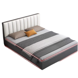 Giường Ngủ Cao Cấp Bọc Da Tựa Đầu Nổi Bật GH-11002