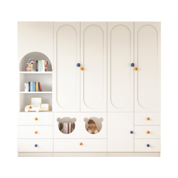 Tủ quần áo cho bé gỗ MDF chống ẩm phủ Melamine bền bỉ – Giải pháp lưu trữ thông minh cho gia đình hiện đại GH-13021
