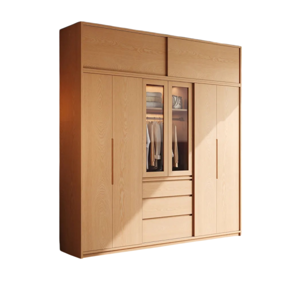 Tủ Áo Gỗ MDF Cánh Lùa Thanh Lịch Cho Phòng Ngủ GH-13041