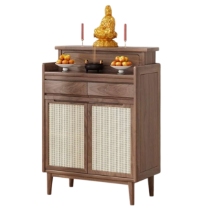 Tủ thờ cánh mây hiện đại – Điểm nhấn tinh tế cho không gian thờ cúng hiện đại GH-91018