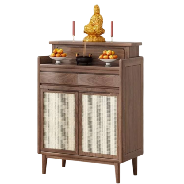 Tủ thờ cánh mây hiện đại – Điểm nhấn tinh tế cho không gian thờ cúng hiện đại GH-91018