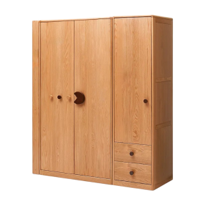 Tủ quần áo gỗ sồi tiện nghi cho phòng ngủ GH-13025