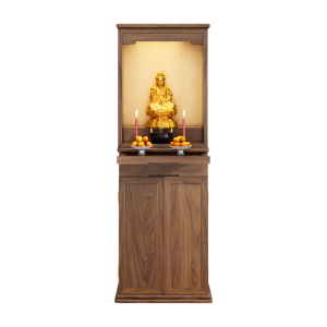 Tủ Thờ Đứng Gỗ Sồi Veneer – Nội Thất Thờ Cúng Sang Trọng, Tối Giản GH-91024