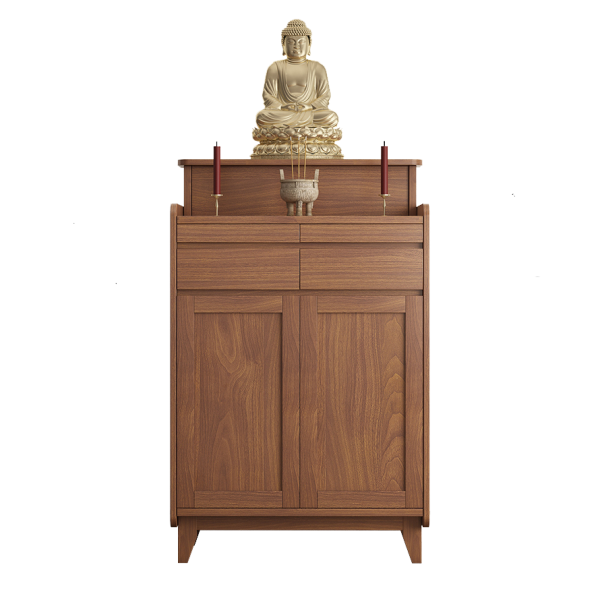 Tủ Thờ Gỗ Sồi Thiết Kế Đẹp Cho Chung Cư GH-91033