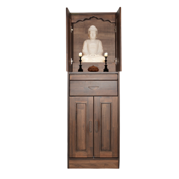 Tủ thờ đứng gỗ sồi kết hợp veneer – Lựa chọn hoàn hảo cho không gian thờ GH-91025