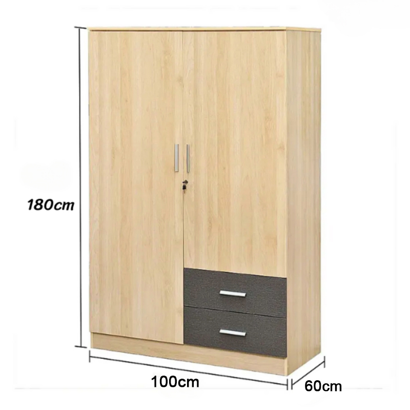 Tủ Áo 2 Cánh Thiết Kế Đơn Giản GH-13055