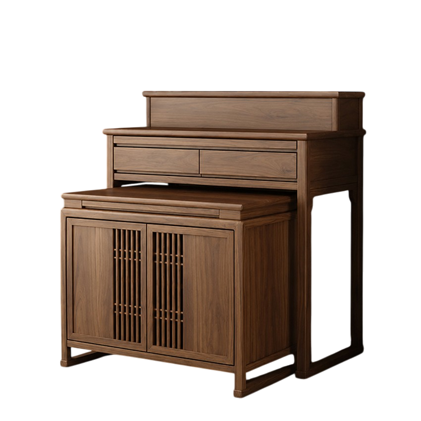 Tủ Thờ Gỗ Sồi Hiện Đại, Trang Nghiêm GH-91043