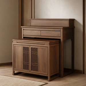 Tủ Thờ Gỗ Sồi Hiện Đại, Trang Nghiêm GH-91043