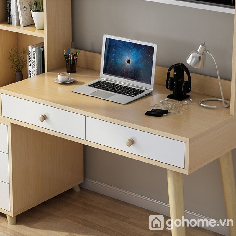 Bàn Gỗ Học Sinh Nhiều Kệ Trang Trí GH-72009 - Ảnh 4