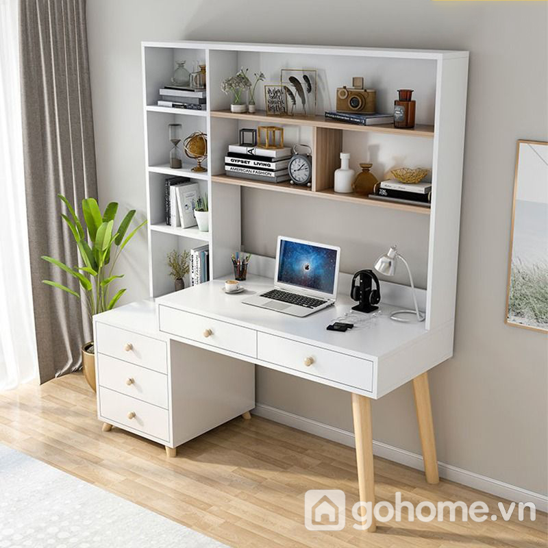 Bàn Gỗ Học Sinh Nhiều Kệ Trang Trí GH-72009 - Ảnh 5