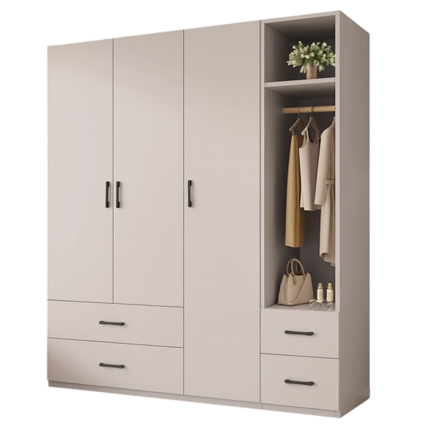 Tủ Áo Hiện Đại Bằng Gỗ MDF Cao Cấp GH-13048