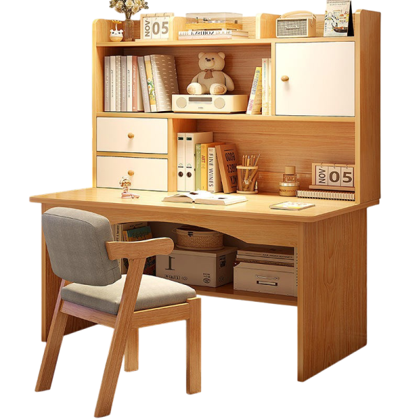 Bàn Học Liền Giá Sách Gỗ MDF Cao Cấp GH-72007