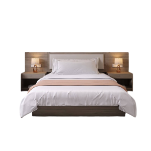 Giường Gỗ MDF Gồm Tab Đầu Giường GH-11026