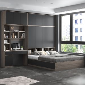 Combo Giường Ngủ Kèm Tủ Quần Áo Và Bàn Làm Việc Đầy Đủ Tiện Ích GH-15004
