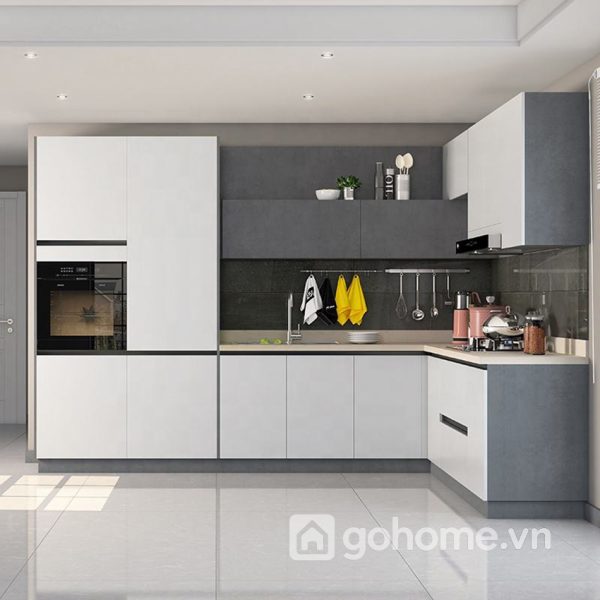 Hệ Tủ Bếp Dáng Chữ L Đẹp Gọn GH-32006