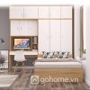 Combo Giường Ngủ Kết Hợp Tủ Quần Áo Và Bàn Làm Việc Gỗ MDF Cao Cấp GH-15012