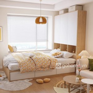 Combo Giường Ngủ Kết Hợp Tủ Đa Năng GH-15007