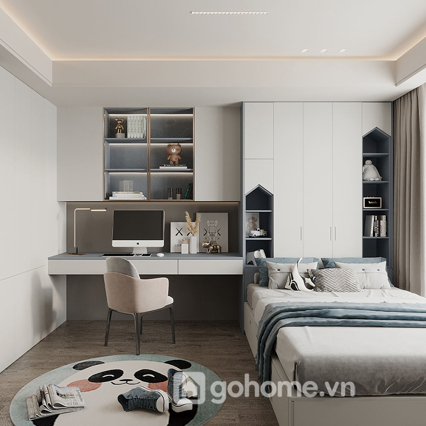 Combo Giường Ngủ Kết Hợp Tủ Quần Áo Và Bàn Học GH-15009 - Ảnh 5