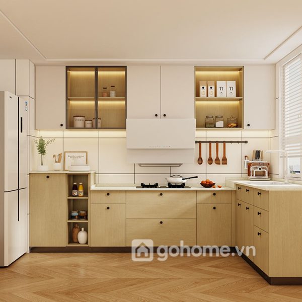 Tủ Bếp Đẹp Hiện Đại Gỗ Công Nghiệp GH-32012