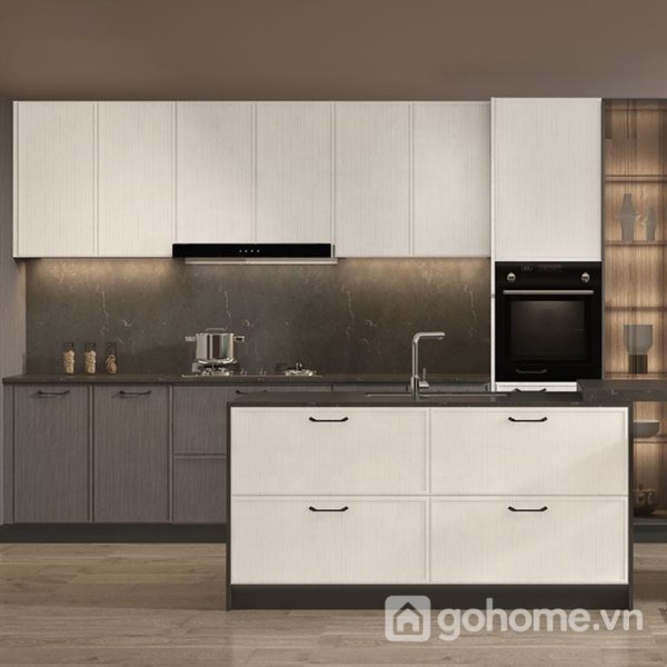Hệ Tủ Bếp Thiết Kế Hiện Đại Bằng Gỗ Chất Luợng Cao GH-32008