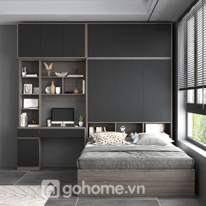 Combo Giường Ngủ Kèm Tủ Quần Áo Và Bàn Làm Việc Đầy Đủ Tiện Ích GH-15004