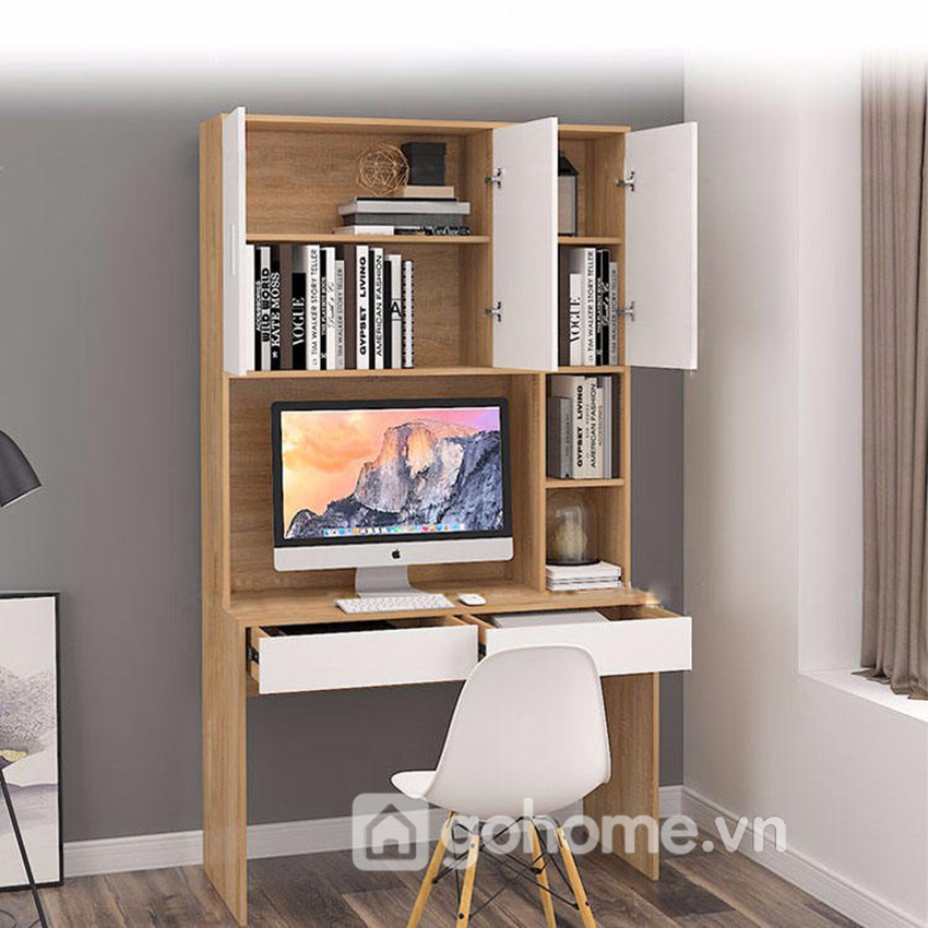 Combo Giường Ngủ Kết Hợp Tủ Quần Áo Và Bàn Làm Việc Gỗ MDF Cao Cấp GH-15012 - Ảnh 6