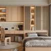 Combo Giường Ngủ Kết Hợp Tủ Quần Áo Cánh Mây Và Bàn Trang Điểm Phong Cách Hiện Đại GH-15011