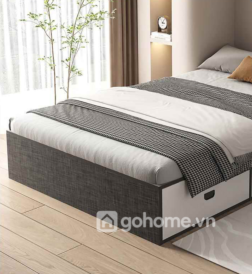 Combo Giường Hộp Đa Năng Kết Hợp Tủ Quần Áo Cùng Bàn Trang Điểm Đơn Giản GH-15018 - Ảnh 4