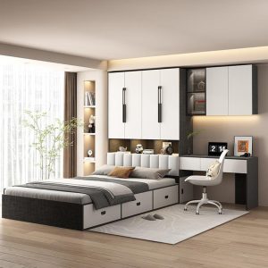 Combo Giường Hộp Đa Năng Kết Hợp Tủ Quần Áo Cùng Bàn Trang Điểm Đơn Giản GH-15018