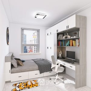 Combo Giường Tủ Áo Kết Hợp Bàn Học Hiện Đại GH-15019