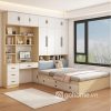 Combo Giường Ngủ Kèm Tủ Áo Và Bàn Làm Việc Đầy Đủ Công Năng GH-15016