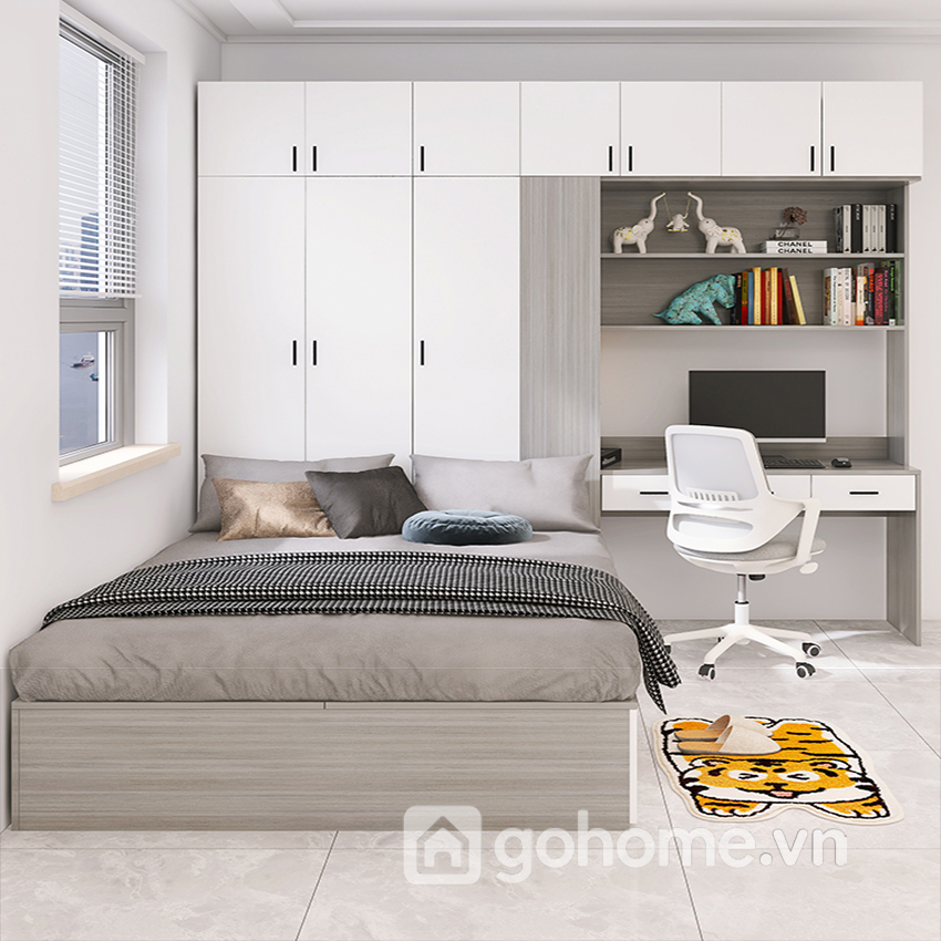 Combo Giường Tủ Áo Kết Hợp Bàn Học Hiện Đại GH-15019 - Ảnh 5