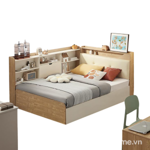 Giường Ngủ Kèm Kệ Sách Hiện Đại GH-11024