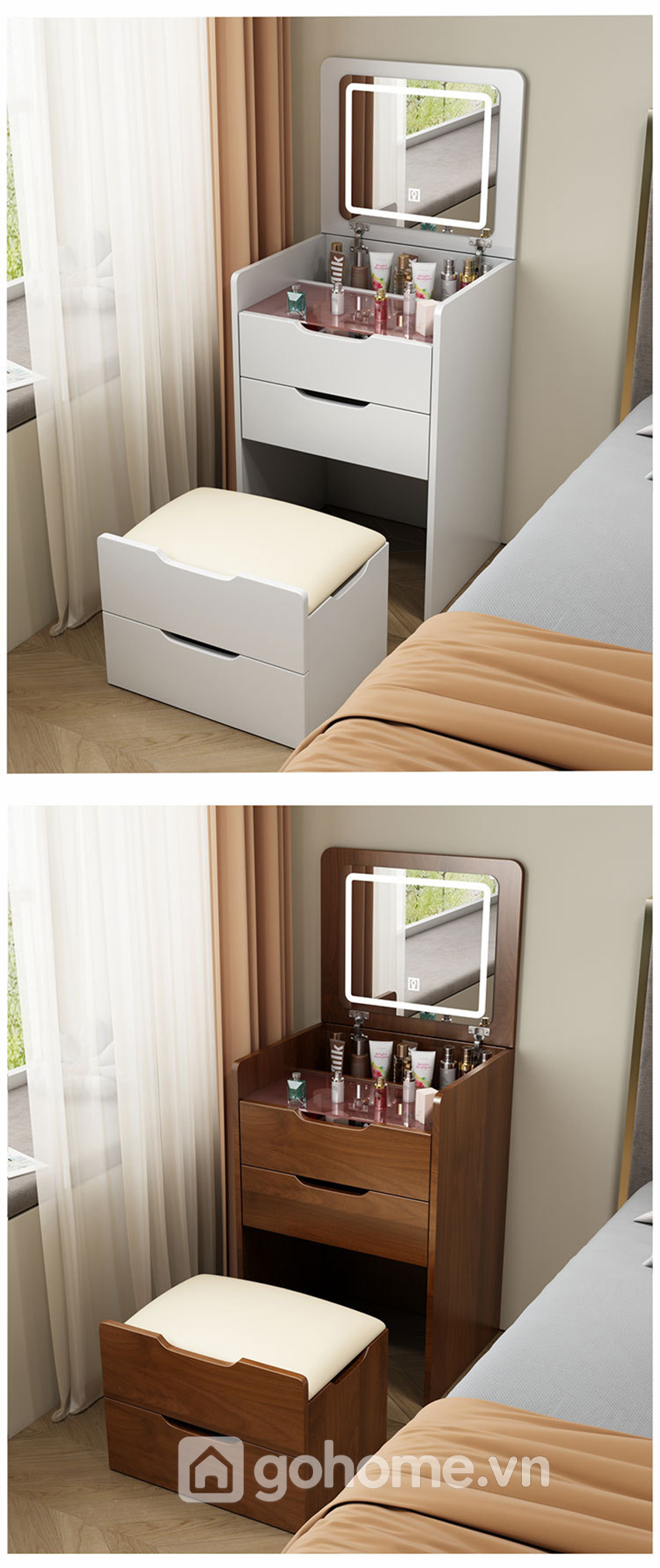 Bàn Trang Điểm Phòng Ngủ Đẹp Đơn Giản GH-12019 - Ảnh 4