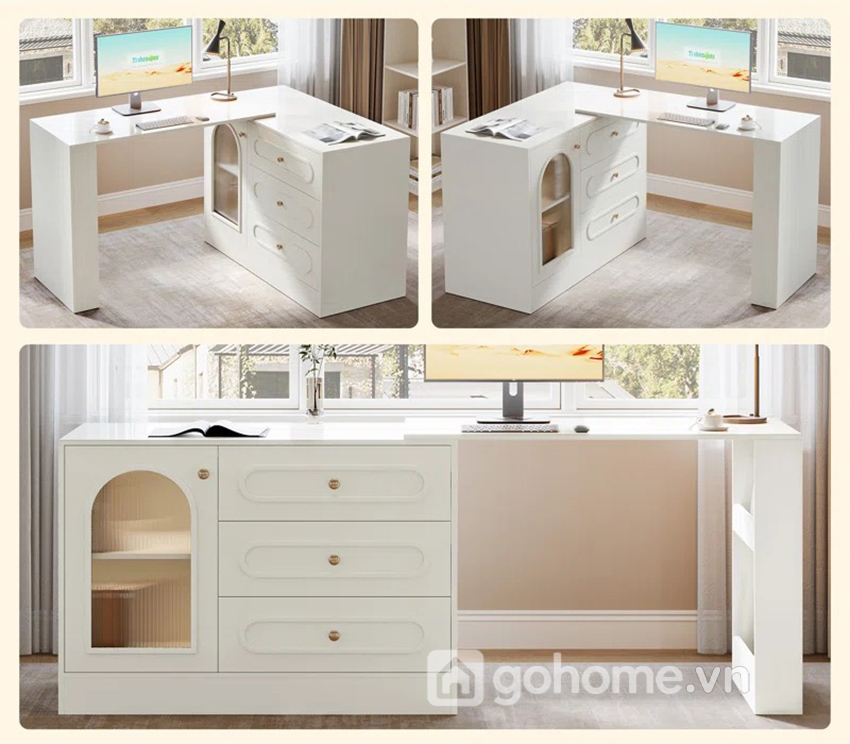 Bàn Làm Việc Chữ L Tiện Lợi GH-71014 - Ảnh 7