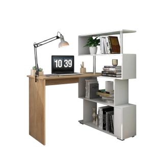 Bàn Làm Việc Kèm Kệ Trang Trí Thiết Kế Độc Đáo GH-71010