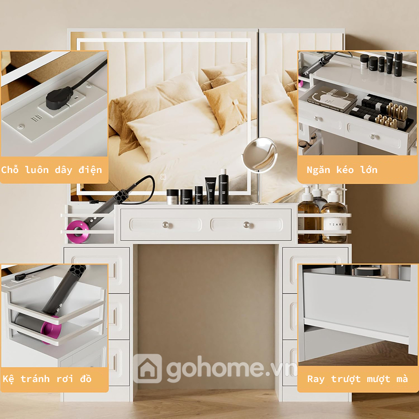 Bàn Trang Điểm Có Ngăn Kéo Tiện Lợi GH-12029 - Ảnh 8