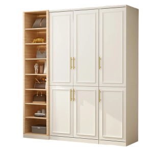 Tủ Quần Áo Kết Hợp Kệ Trang Trí Tiện Dụng GH-13069