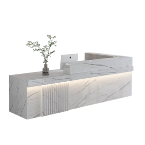 Quầy Lễ Tân Chữ L Đẹp Thiết Kế Sang Trọng GH-21036