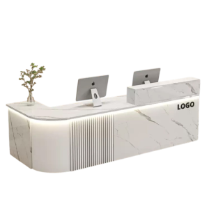 Quầy Lễ Tân Gỗ MDF Thiết Kế Trẻ Trung, Bắt Mắt GH-21038