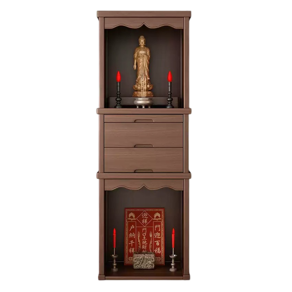 Tủ Thờ Gỗ Sồi Hiện Đại Trang Nghiêm GH-91062