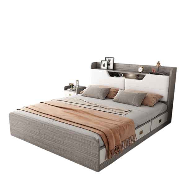 Giường Hộp Thông Minh Kết Hợp Bọc Da Kiểu Dáng Hiện Đại GH-11042