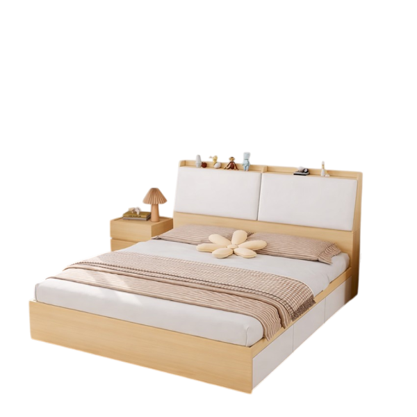 Giường Ngủ Kèm Bọc Da Hiện Đại GH-11039