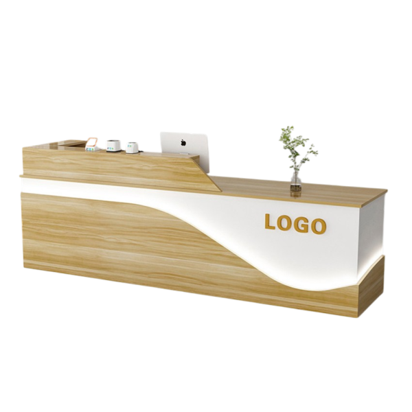 Quầy Lễ Tân Gỗ Đẹp Sang Trọng, Hút Mắt GH-21042