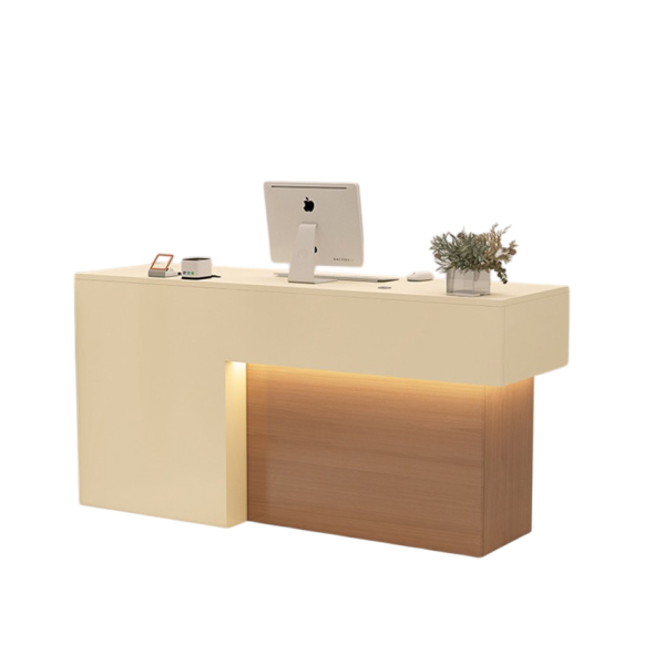 Bàn Quầy Lễ Tân Độc Đáo Bằng Gỗ MDF GH-21047