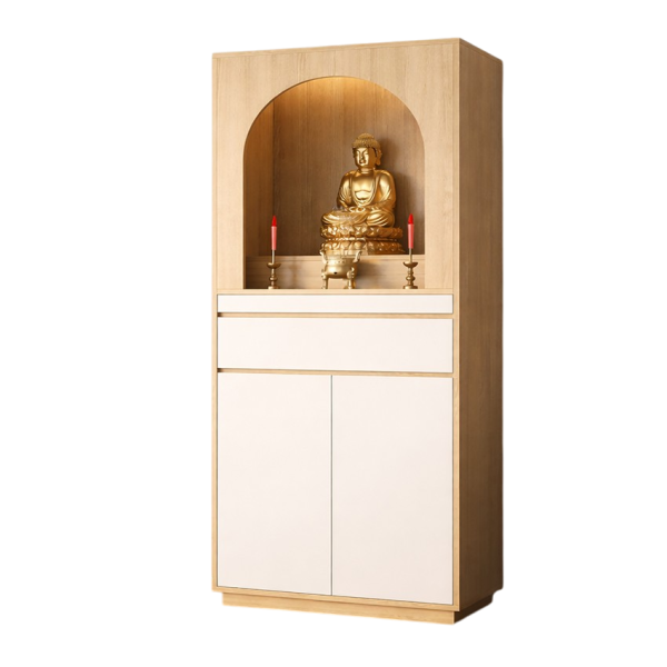Tủ Thờ Gỗ MDF Thiết Kế Vòm Hiện Đại GH-91070