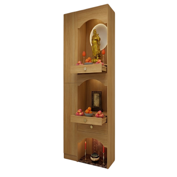 Tủ Thờ 3 Tầng Gỗ MDF Trang Nghiêm, Trang Trọng GH-91068